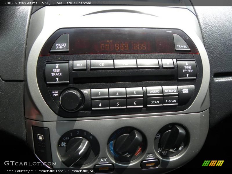 Super Black / Charcoal 2003 Nissan Altima 3.5 SE