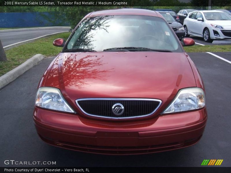 Toreador Red Metallic / Medium Graphite 2001 Mercury Sable LS Sedan