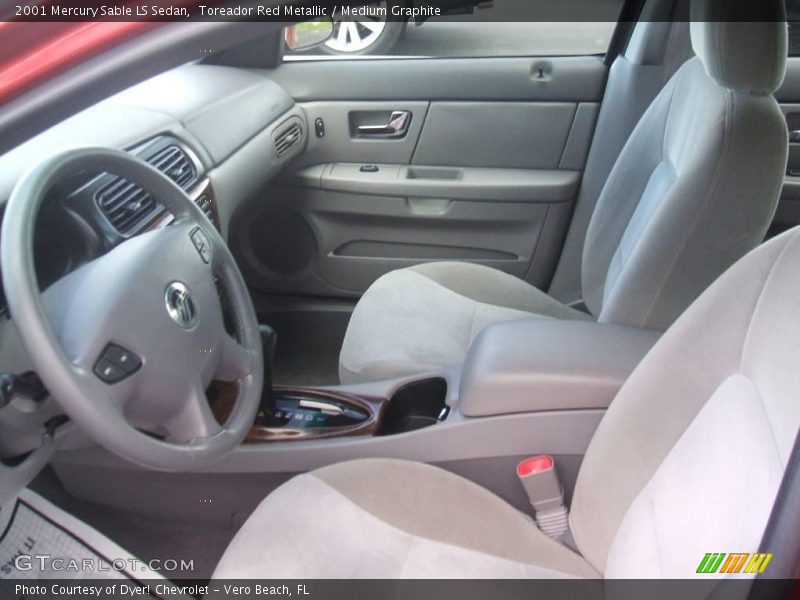 Toreador Red Metallic / Medium Graphite 2001 Mercury Sable LS Sedan