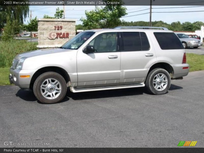 Silver Birch Metallic / Dark Graphite 2003 Mercury Mountaineer Premier AWD