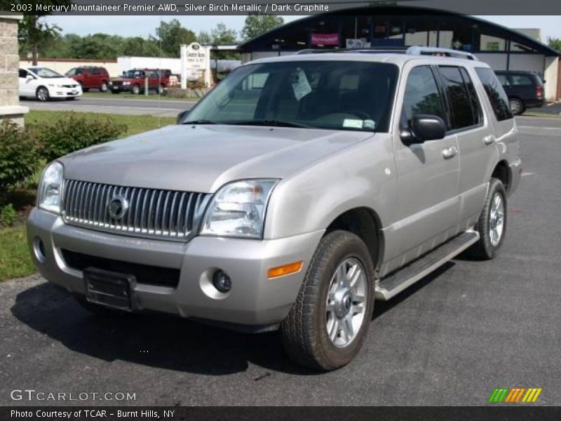 Silver Birch Metallic / Dark Graphite 2003 Mercury Mountaineer Premier AWD