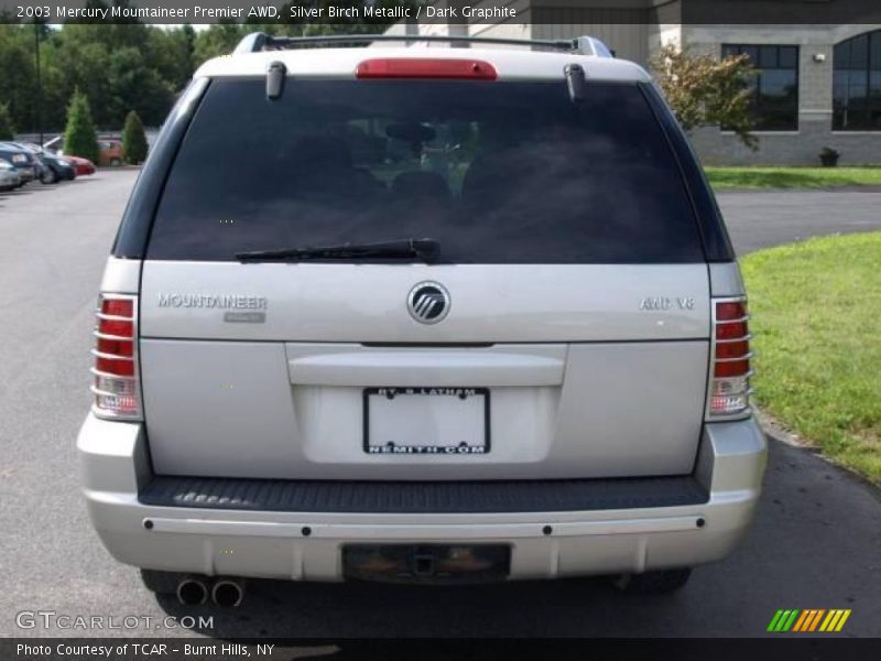 Silver Birch Metallic / Dark Graphite 2003 Mercury Mountaineer Premier AWD