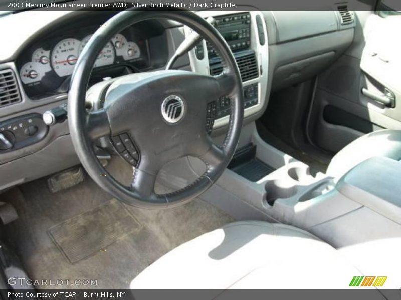 Silver Birch Metallic / Dark Graphite 2003 Mercury Mountaineer Premier AWD