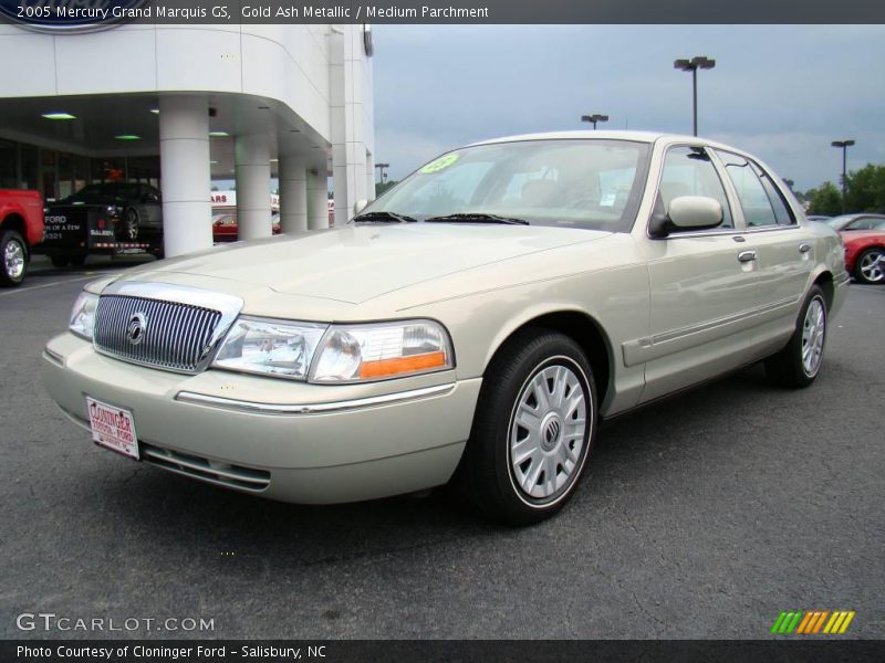 Gold Ash Metallic / Medium Parchment 2005 Mercury Grand Marquis GS