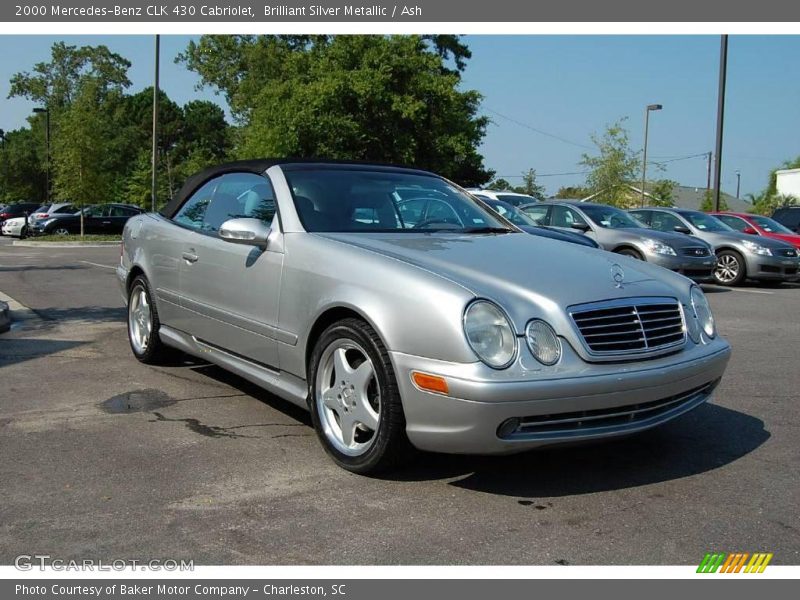 Brilliant Silver Metallic / Ash 2000 Mercedes-Benz CLK 430 Cabriolet