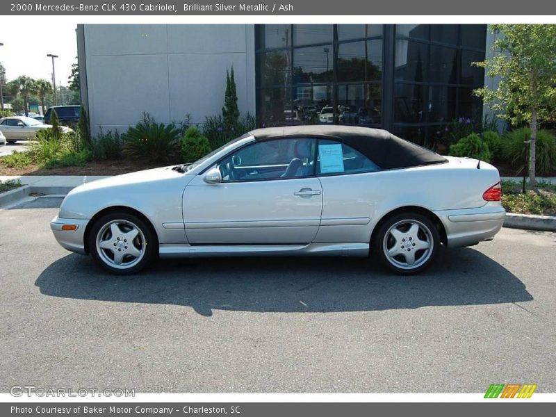 Brilliant Silver Metallic / Ash 2000 Mercedes-Benz CLK 430 Cabriolet