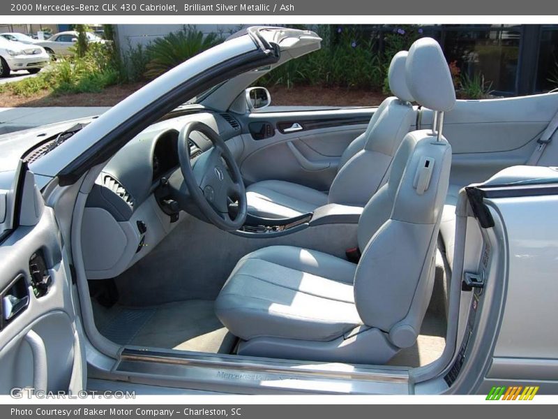 Brilliant Silver Metallic / Ash 2000 Mercedes-Benz CLK 430 Cabriolet
