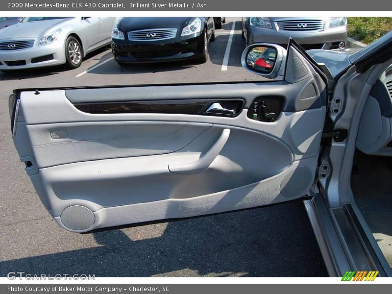 Brilliant Silver Metallic / Ash 2000 Mercedes-Benz CLK 430 Cabriolet