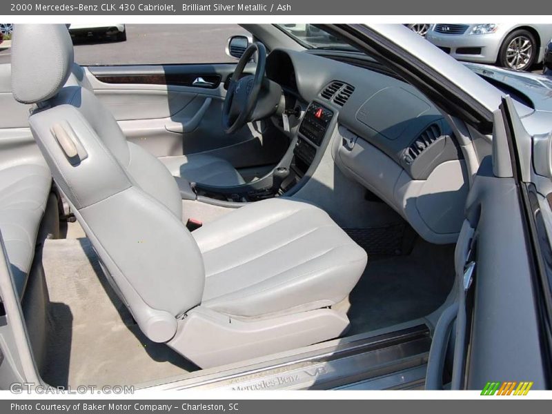 Brilliant Silver Metallic / Ash 2000 Mercedes-Benz CLK 430 Cabriolet