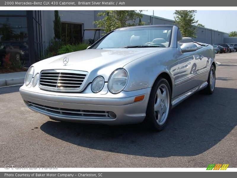 Brilliant Silver Metallic / Ash 2000 Mercedes-Benz CLK 430 Cabriolet