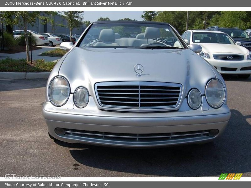 Brilliant Silver Metallic / Ash 2000 Mercedes-Benz CLK 430 Cabriolet