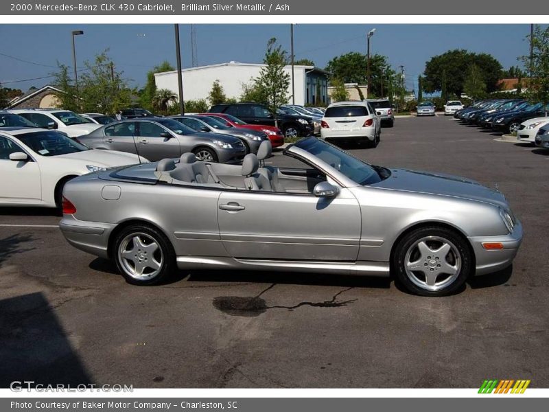 Brilliant Silver Metallic / Ash 2000 Mercedes-Benz CLK 430 Cabriolet