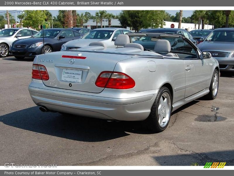 Brilliant Silver Metallic / Ash 2000 Mercedes-Benz CLK 430 Cabriolet