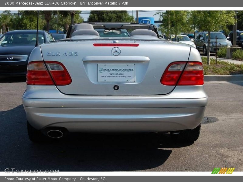 Brilliant Silver Metallic / Ash 2000 Mercedes-Benz CLK 430 Cabriolet