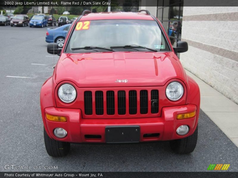 Flame Red / Dark Slate Gray 2002 Jeep Liberty Limited 4x4