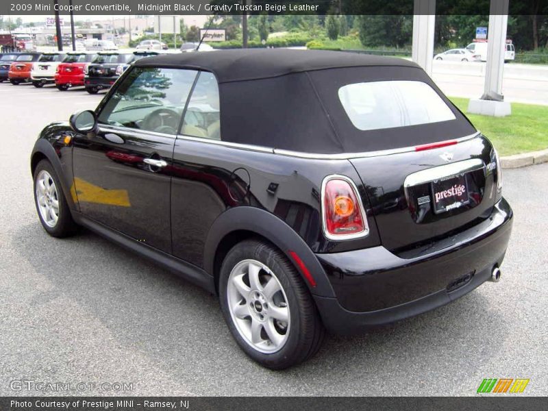 Midnight Black / Gravity Tuscan Beige Leather 2009 Mini Cooper Convertible