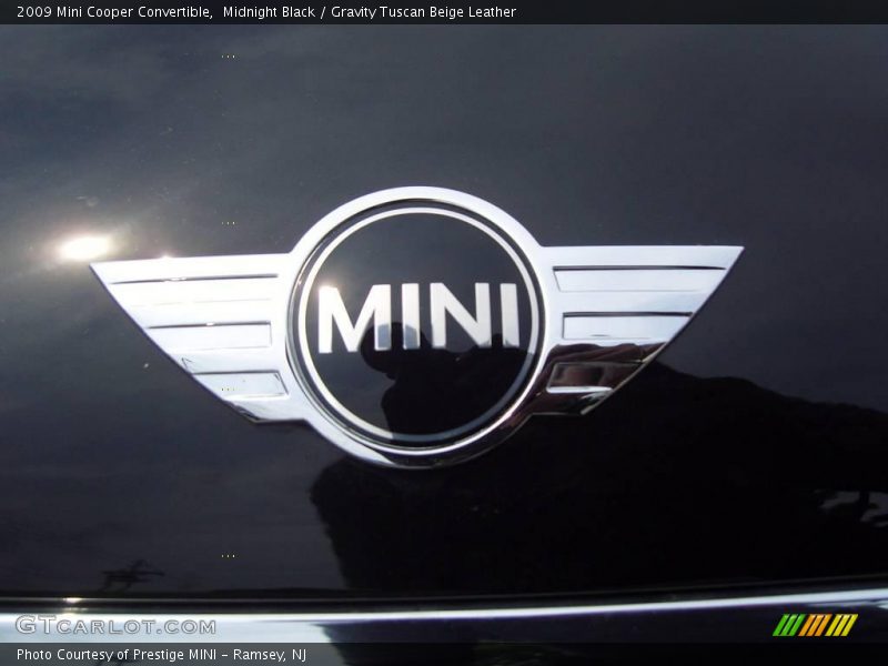 Midnight Black / Gravity Tuscan Beige Leather 2009 Mini Cooper Convertible