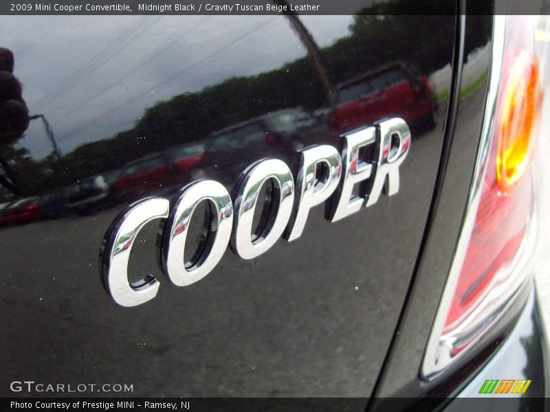 Midnight Black / Gravity Tuscan Beige Leather 2009 Mini Cooper Convertible