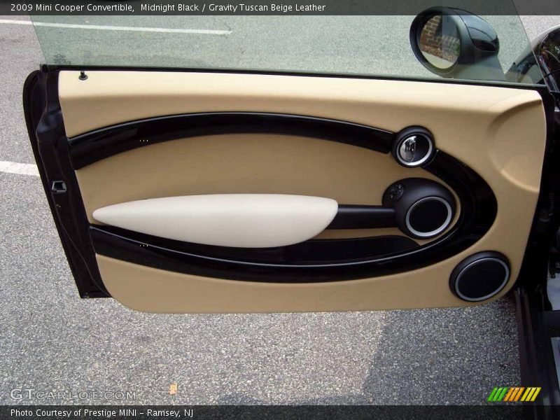 Midnight Black / Gravity Tuscan Beige Leather 2009 Mini Cooper Convertible