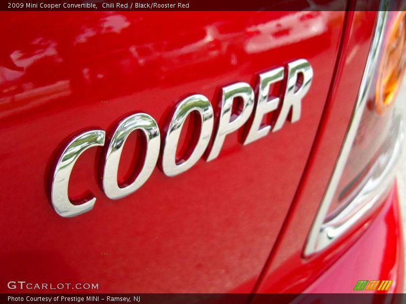 Chili Red / Black/Rooster Red 2009 Mini Cooper Convertible
