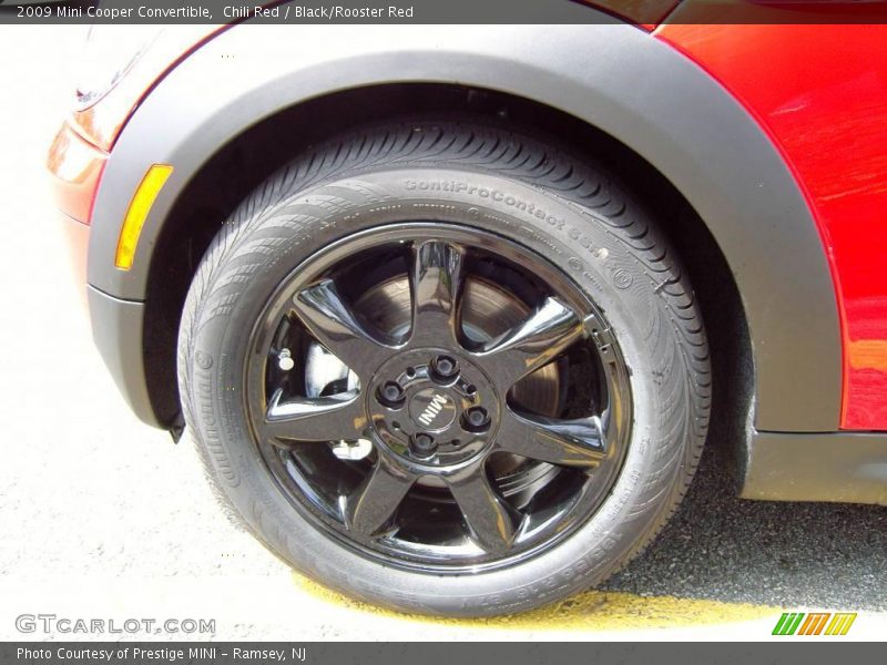 Chili Red / Black/Rooster Red 2009 Mini Cooper Convertible