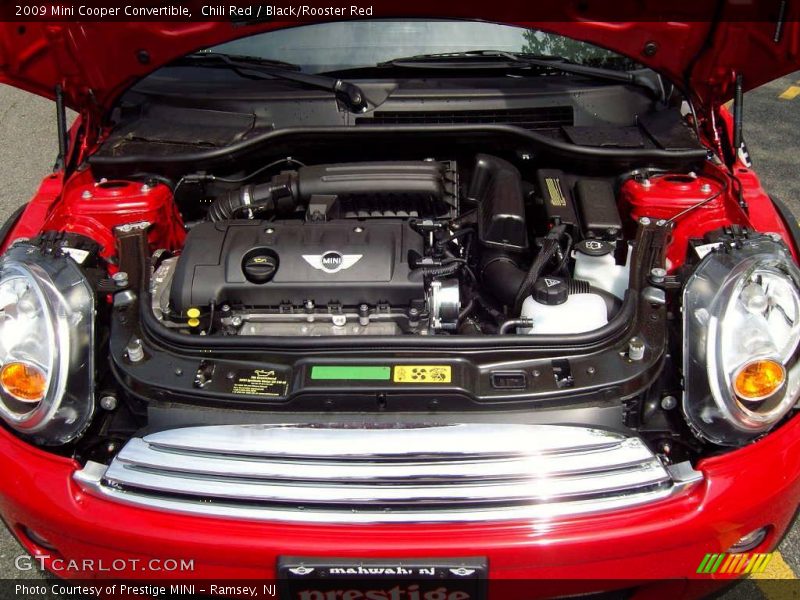 Chili Red / Black/Rooster Red 2009 Mini Cooper Convertible