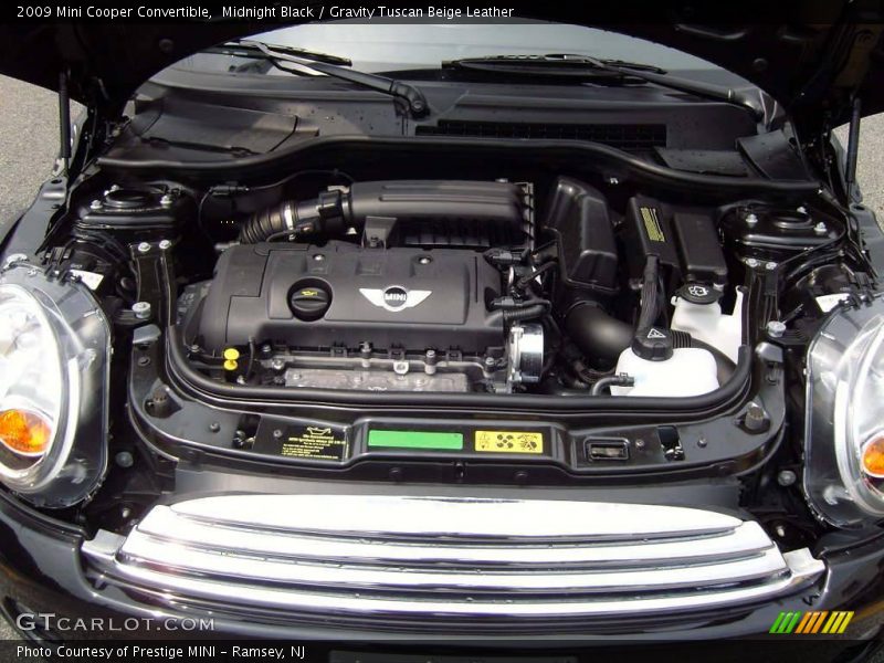 Midnight Black / Gravity Tuscan Beige Leather 2009 Mini Cooper Convertible
