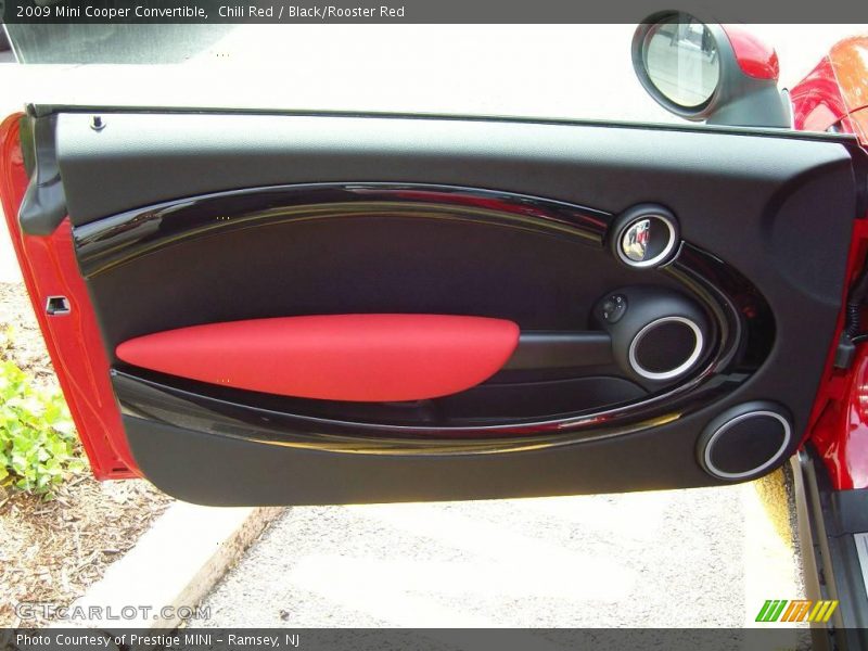 Chili Red / Black/Rooster Red 2009 Mini Cooper Convertible