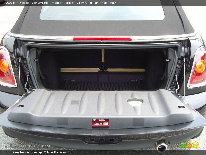 Midnight Black / Gravity Tuscan Beige Leather 2009 Mini Cooper Convertible