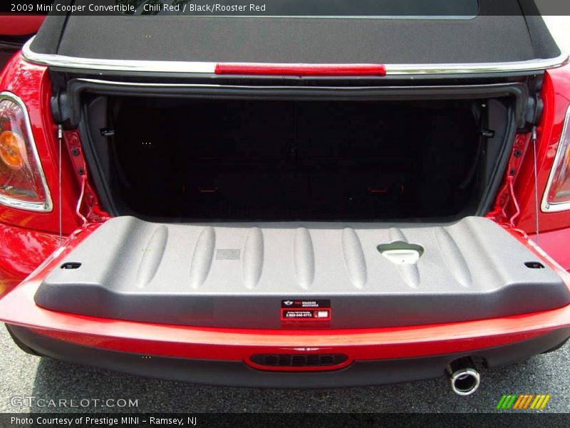 Chili Red / Black/Rooster Red 2009 Mini Cooper Convertible