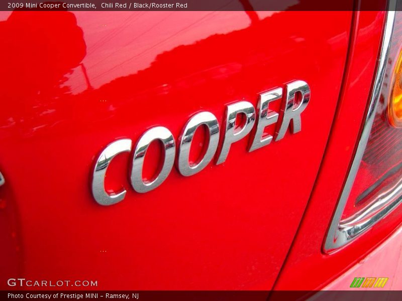 Chili Red / Black/Rooster Red 2009 Mini Cooper Convertible