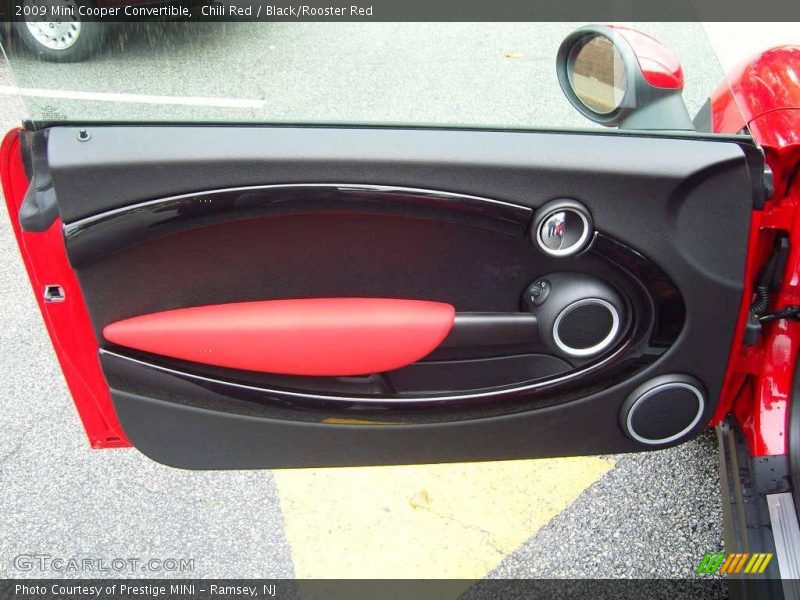 Chili Red / Black/Rooster Red 2009 Mini Cooper Convertible