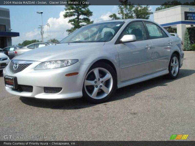 Glacier Silver Metallic / Gray 2004 Mazda MAZDA6 i Sedan