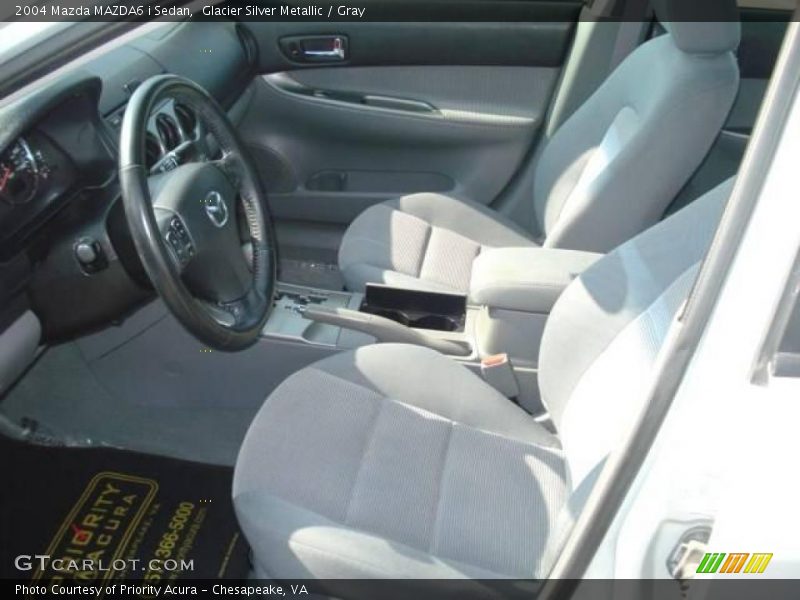 Glacier Silver Metallic / Gray 2004 Mazda MAZDA6 i Sedan