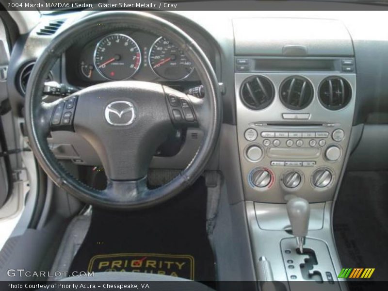 Glacier Silver Metallic / Gray 2004 Mazda MAZDA6 i Sedan