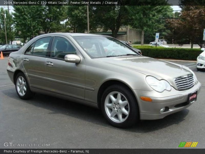 Pewter Silver Metallic / Charcoal 2004 Mercedes-Benz C 320 4Matic Sedan