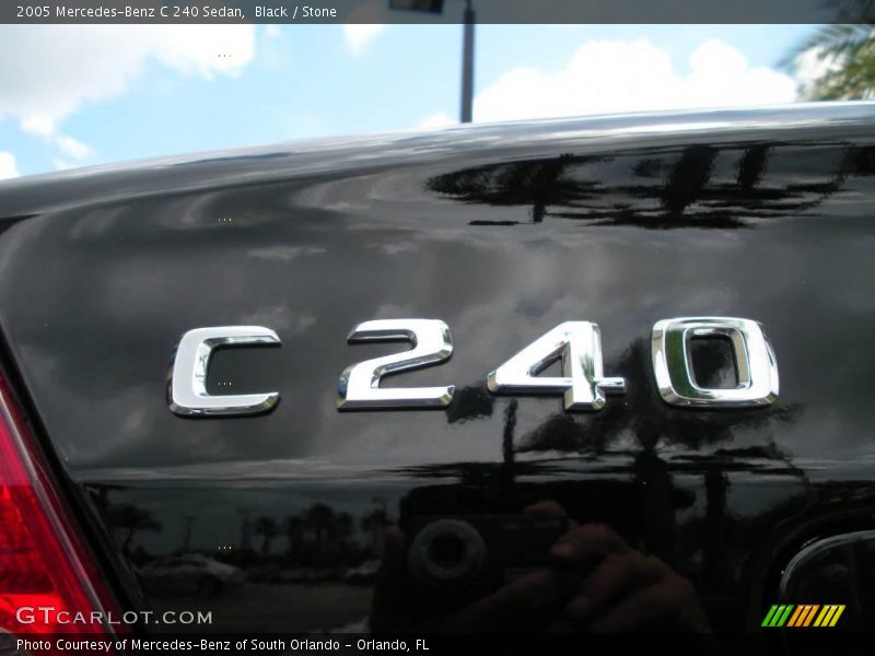 Black / Stone 2005 Mercedes-Benz C 240 Sedan