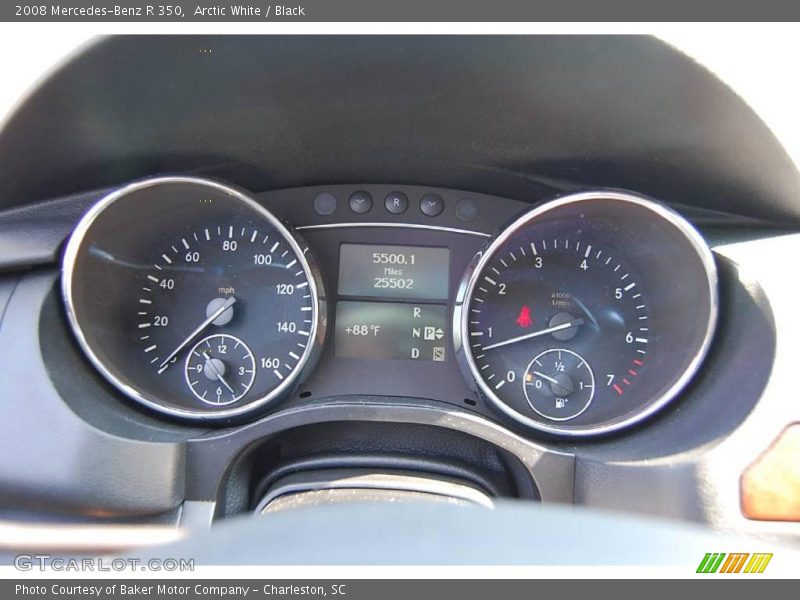 Arctic White / Black 2008 Mercedes-Benz R 350