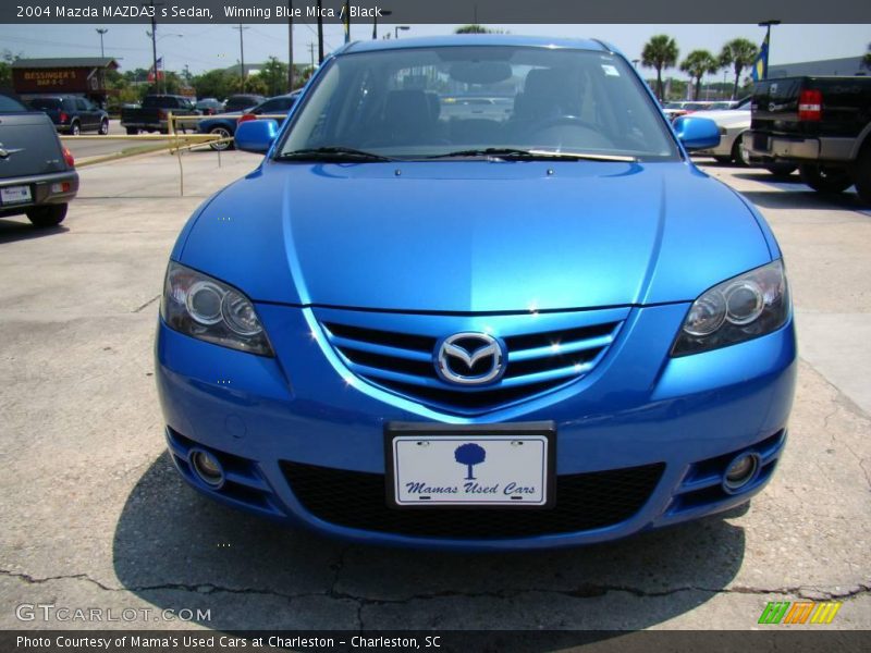 Winning Blue Mica / Black 2004 Mazda MAZDA3 s Sedan