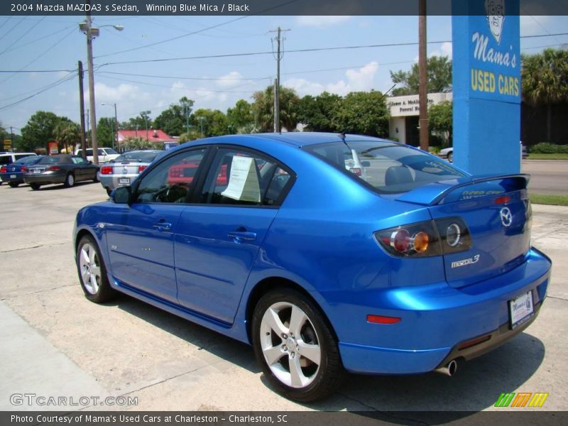 Winning Blue Mica / Black 2004 Mazda MAZDA3 s Sedan