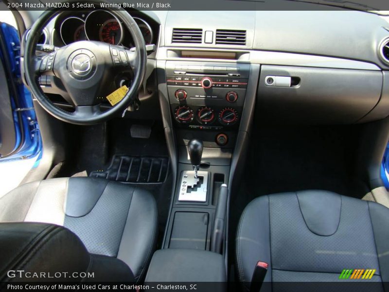Winning Blue Mica / Black 2004 Mazda MAZDA3 s Sedan