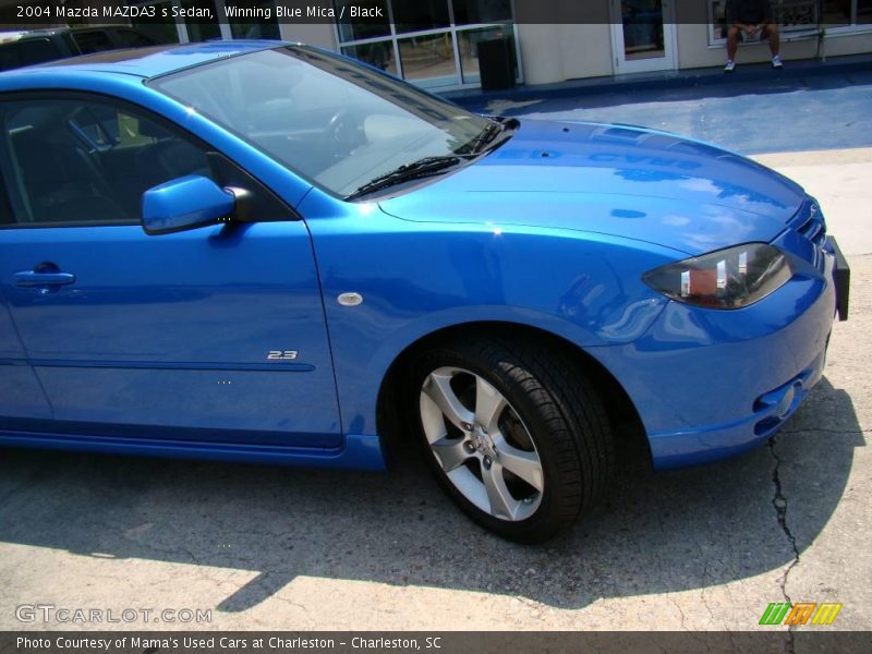 Winning Blue Mica / Black 2004 Mazda MAZDA3 s Sedan