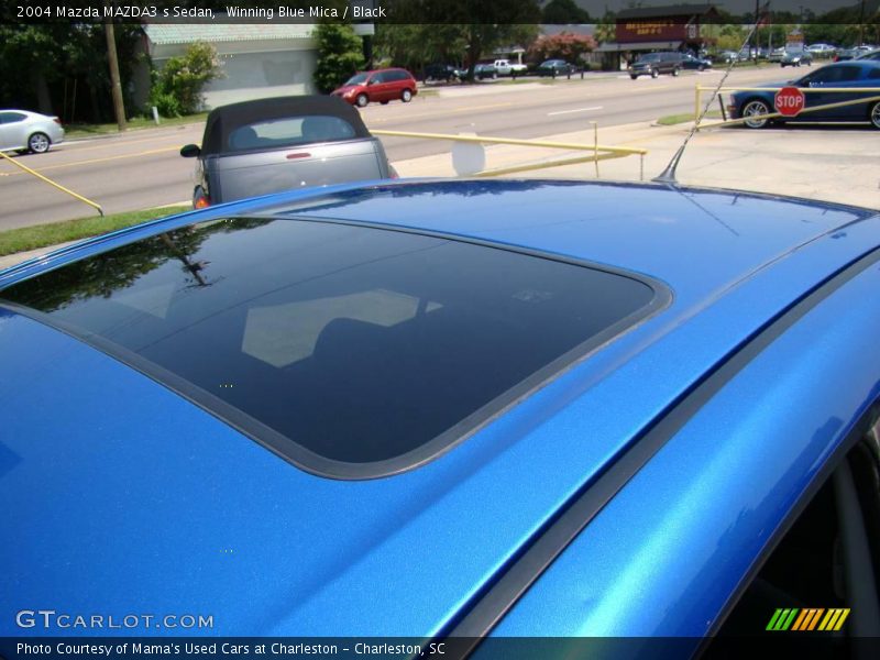 Winning Blue Mica / Black 2004 Mazda MAZDA3 s Sedan