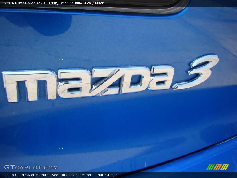 Winning Blue Mica / Black 2004 Mazda MAZDA3 s Sedan