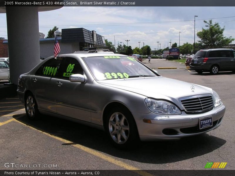 Brilliant Silver Metallic / Charcoal 2005 Mercedes-Benz S 430 4Matic Sedan