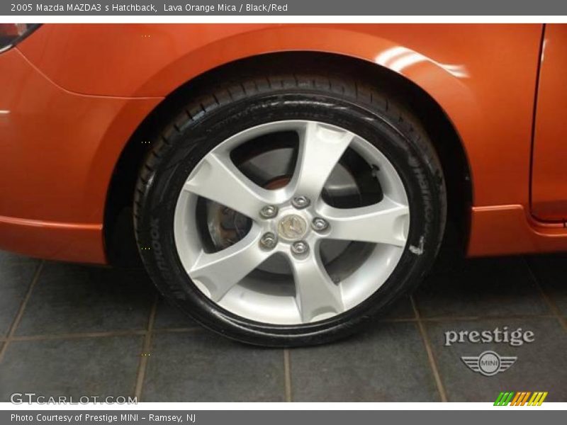 Lava Orange Mica / Black/Red 2005 Mazda MAZDA3 s Hatchback