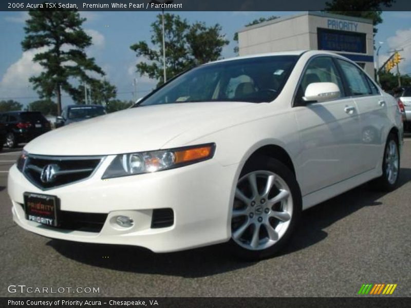 Premium White Pearl / Parchment 2006 Acura TSX Sedan