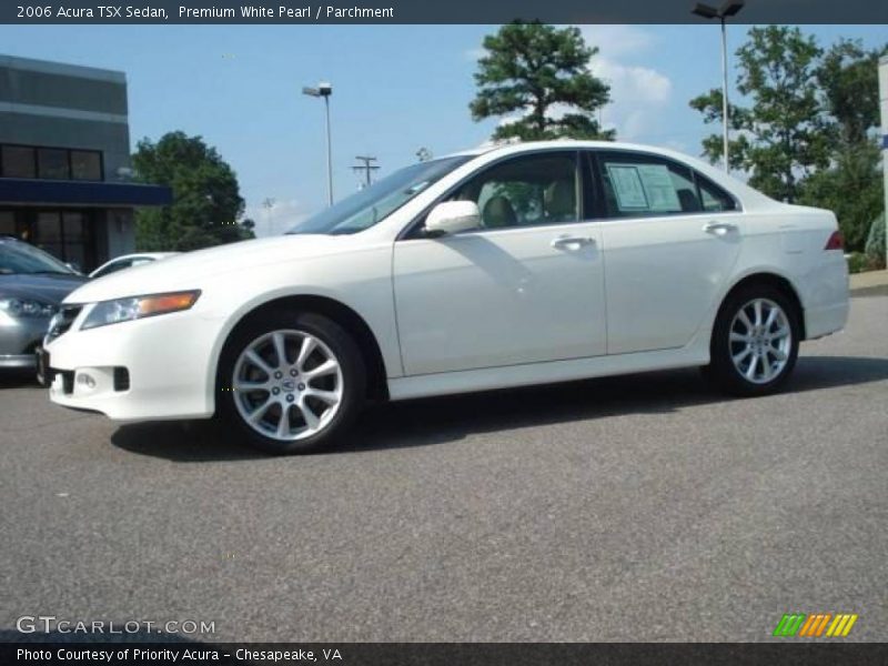 Premium White Pearl / Parchment 2006 Acura TSX Sedan