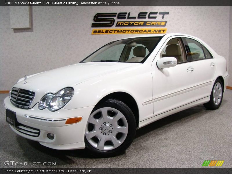 Alabaster White / Stone 2006 Mercedes-Benz C 280 4Matic Luxury