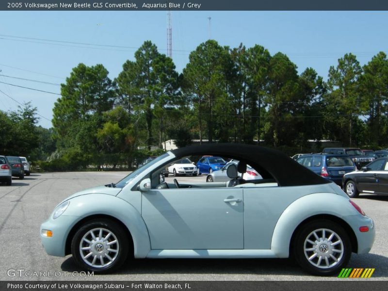 Aquarius Blue / Grey 2005 Volkswagen New Beetle GLS Convertible
